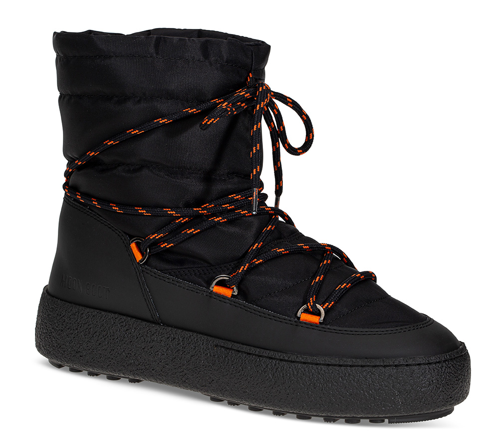 Moon Boot Vintersko MTrack Tube sort - Størrelse 41 Vintersko | Herresko i Semsket skinn | Vannavvisende | Grå
