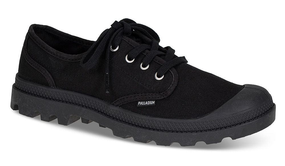 Pampa Oxford 02351 sort herre - Størrelse 45 | Palladium | | Herresko i Tekstil
