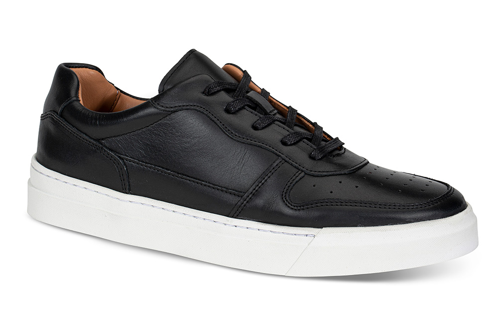 Sneakers Sneakers Karkin herre sort - Størrelse 43 Lille Vinkel Sko | Herresko i Glatt skinn