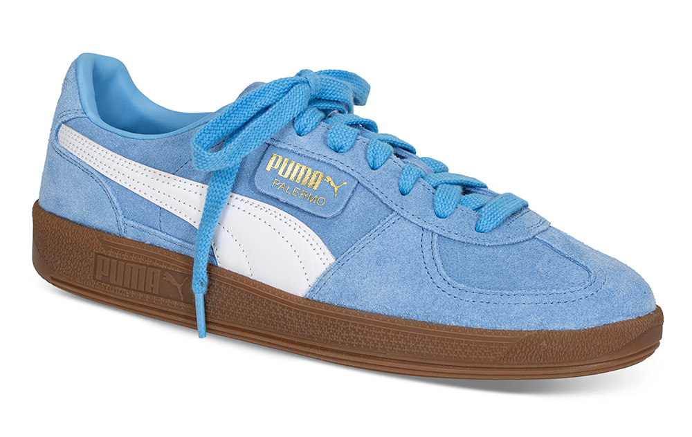 Puma Sneakers Palermo Størrelse 396463-H - Størrelse 41 | Herresko i Semsket skinn | Blå