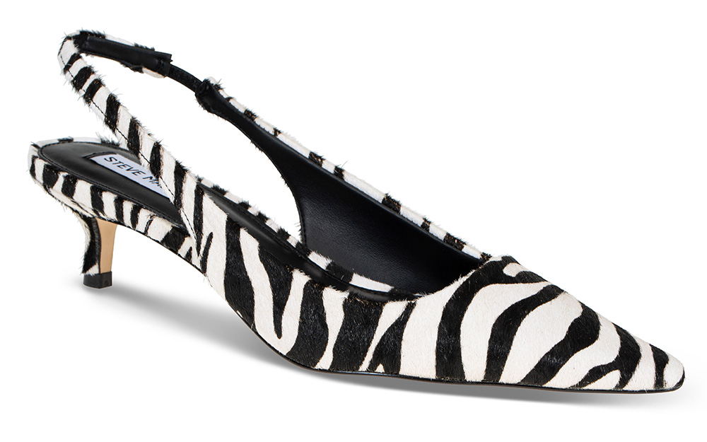 Pensko Kari Zebra - Størrelse 38 | Steve Madden | | Damesko i Pels | Slingback | Flerfarget