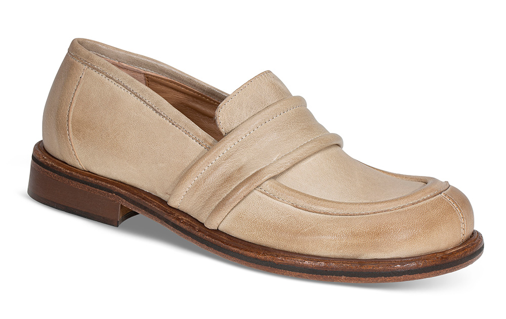 Loafer Pensko LEA001 beige - Størrelse 41 Lille Vinkel Sko | Damesko i Glatt skinn