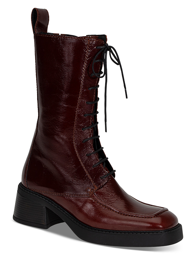 Boots Agustina brun - Størrelse 36 | Miista | | Damesko i Glatt skinn