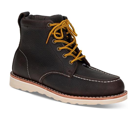 Snøreboot Vintersko saueskinn 20099 - Størrelse 36 Lille Vinkel Sko | Damesko i Fettet nubuck | Brun