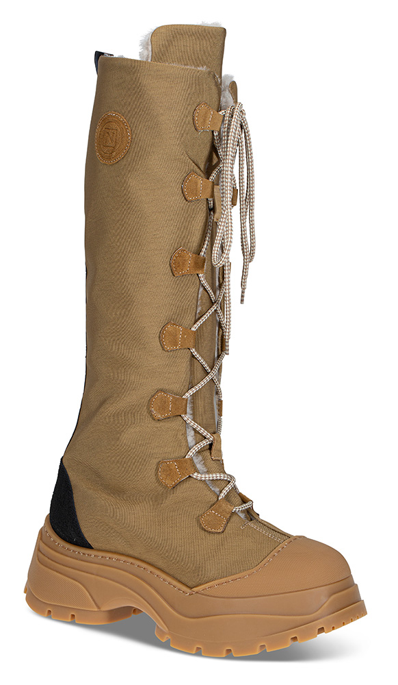 Vintersko SNOWDREAM SNO011 - Størrelse 36 | Nude of Scandinavia | Vintersko | Damesko i Tekstil | Saueskinnsfôr | Beige