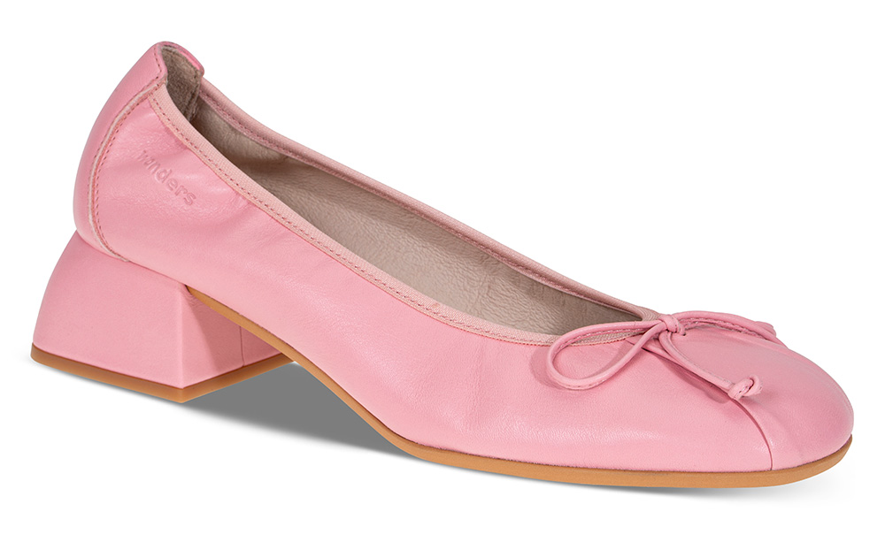 Ballerina D02 rosa - Størrelse 39 | Wonders | Ballerinasko | Damesko i Glatt skinn