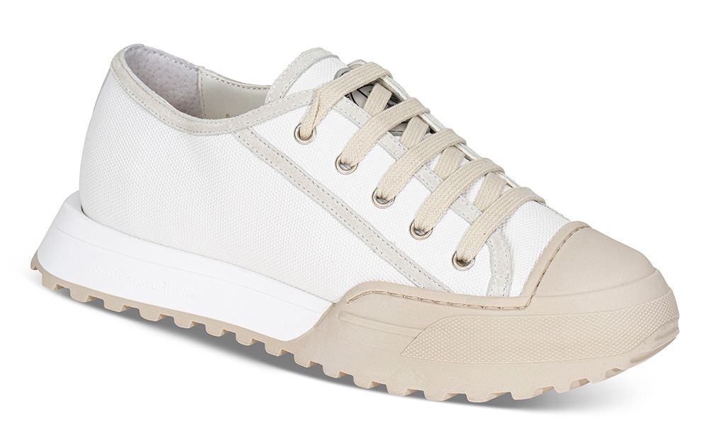 Els001CD - Størrelse 39 | Nude of Scandinavia | Sneaker | Damesko i Glatt skinn | Offwhite