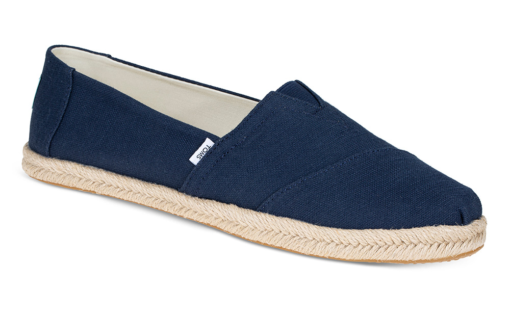 TOMS Alpargata Rope navy - Størrelse 38 | Damesko i Tekstil | Blå