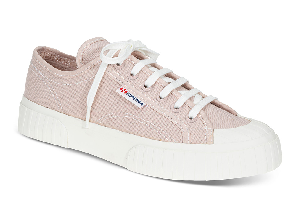 Småsko 2630 Stripe - Størrelse 37 | Superga | | Damesko i Tekstil | Rosa