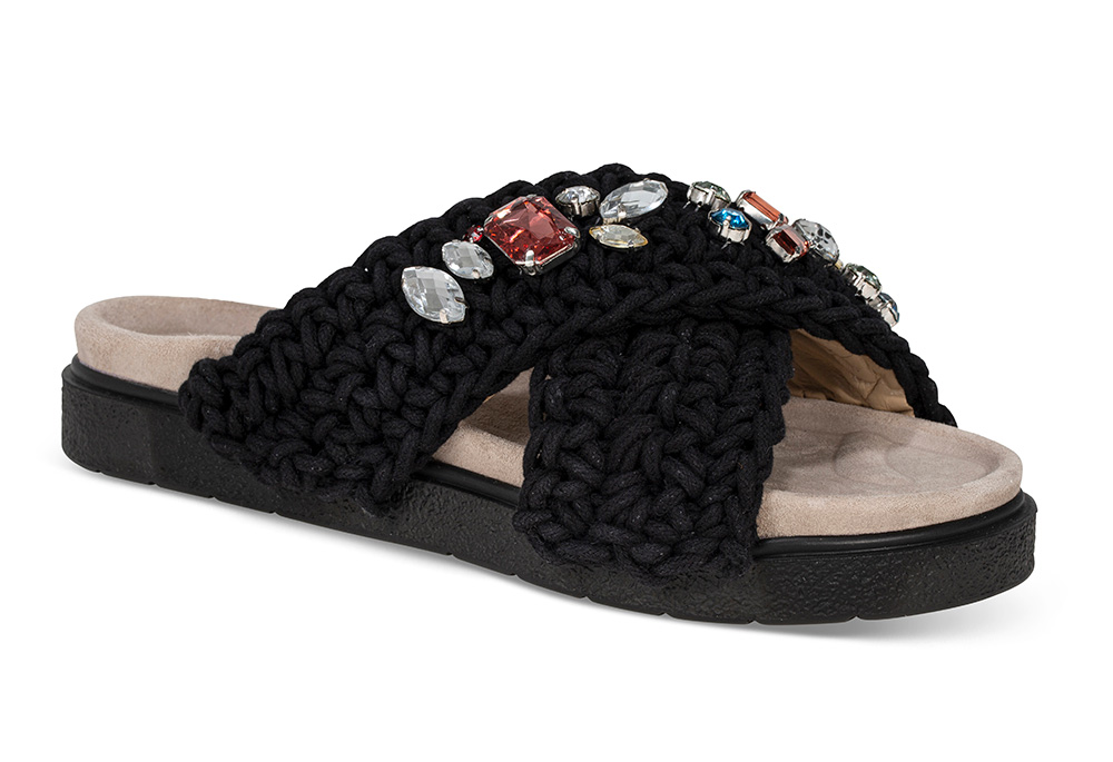 Inuikii Woven Stone - Størrelse 40 | Inuikii | Sandaler | Damesko i Glatt skinn/semsket | Ergonomisk formet såle | Sort