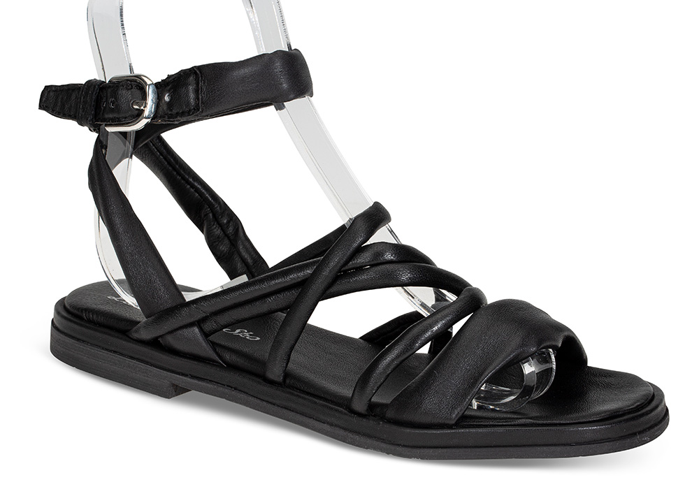 Sandaler Sandal PStørrelse 43009 - Størrelse 40 Lille Vinkel Sko | Damesko i Glatt skinn | Sort