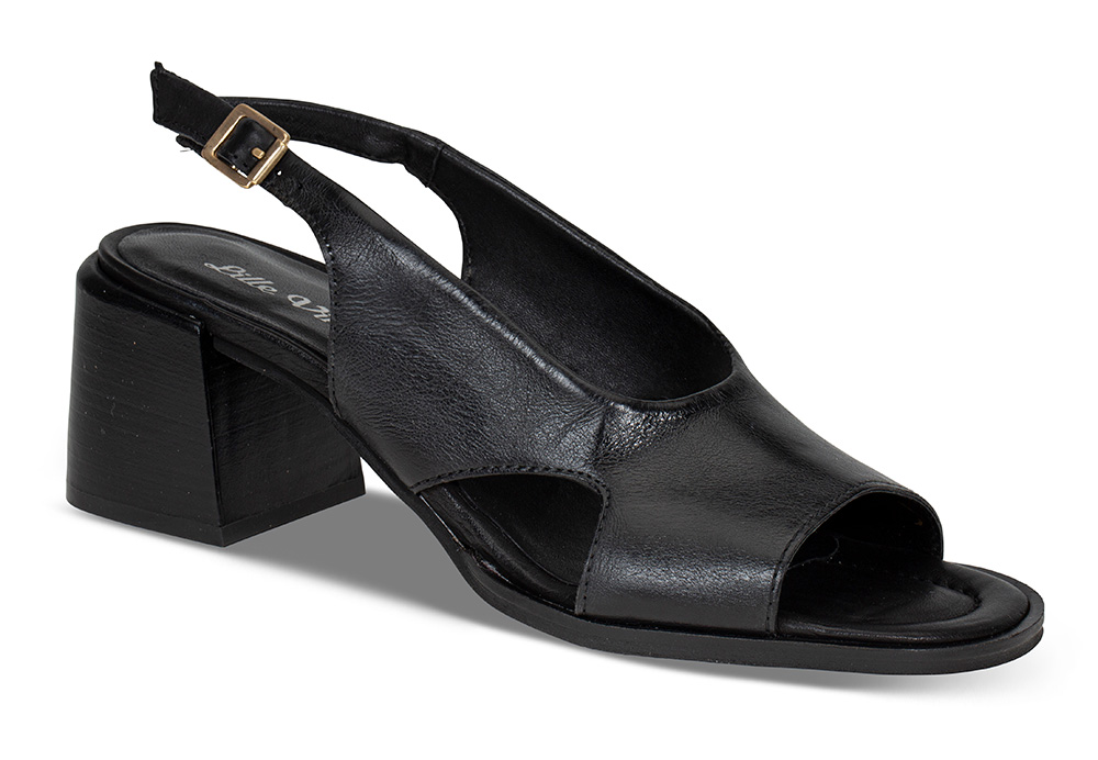 Sandaler Sandal L18003 sort - Størrelse 41 Lille Vinkel Sko | Damesko i Glatt skinn