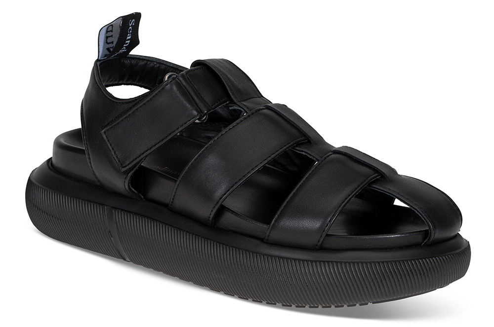 Sandal HEA01E sort - Størrelse 36 | Nude of Scandinavia | Sandaler | Damesko i Glatt skinn