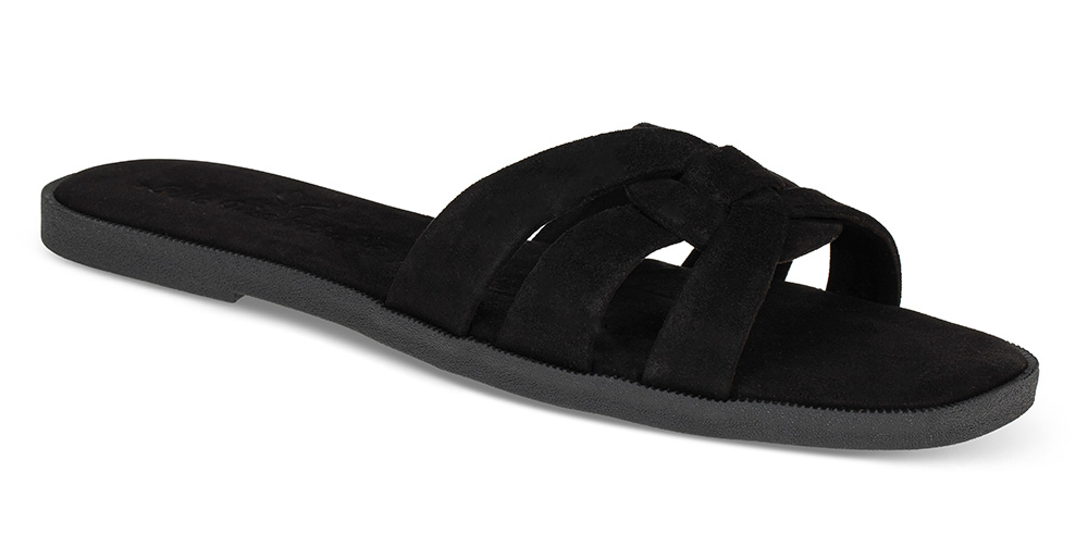 Sandaler Sandal BLPA10069 sort - Størrelse 38 Lille Vinkel Sko | Damesko i Semsket skinn