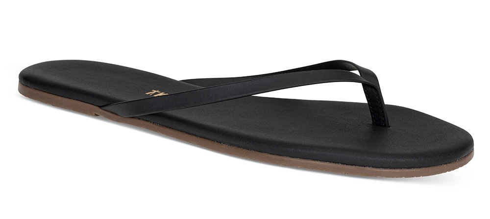 Sandal Lily Liners sort - Størrelse 37 | Tkees | Sandaler | Damesko i Glatt skinn