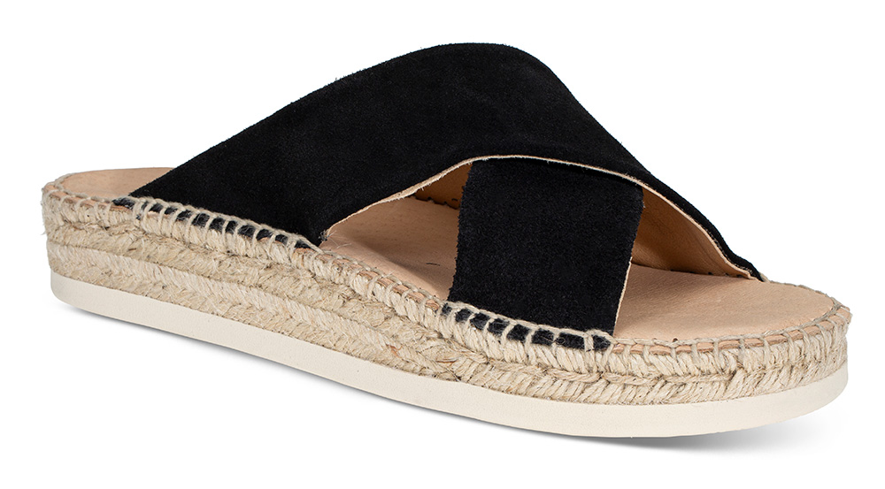 Sandaler Espadrillos LIL25YU787 sort - Størrelse 41 Lille Vinkel Sko | Damesko i Semsket skinn