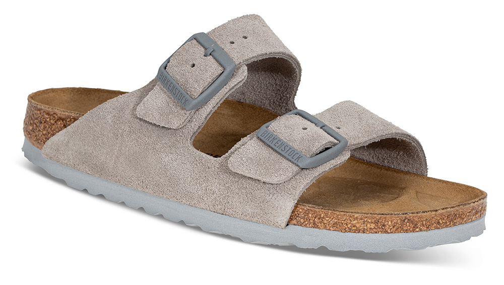 Birkenstock | Arizona Stone Coin 1027687 - Størrelse 37 Sandaler | Damesko i Semsket skinn | Ergonomisk formet såle | Beige