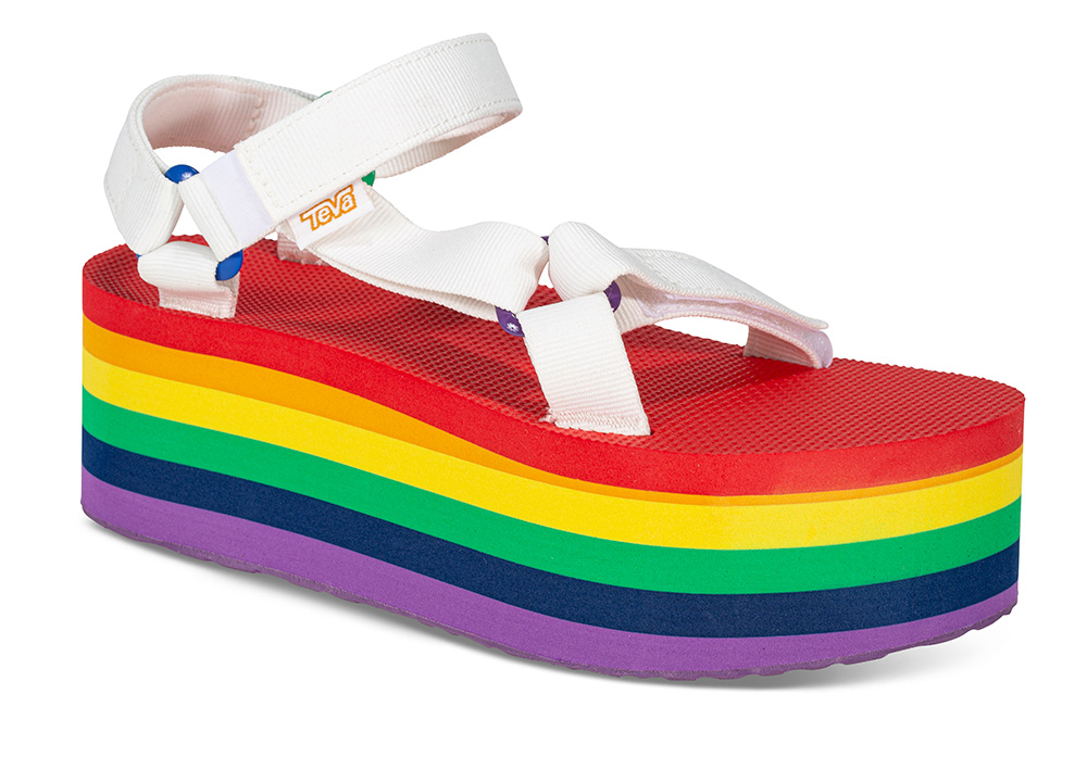 Flatform Pride - Størrelse 37 | Teva | | Damesko i Tekstil | Hvit