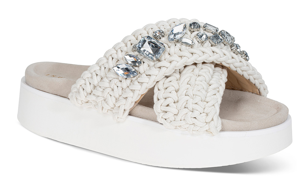 Inuikii Woven Platform TW - Størrelse 38 | Inuikii | Sandaler | Damesko i Glatt skinn/semsket | Ergonomisk formet såle | Beige