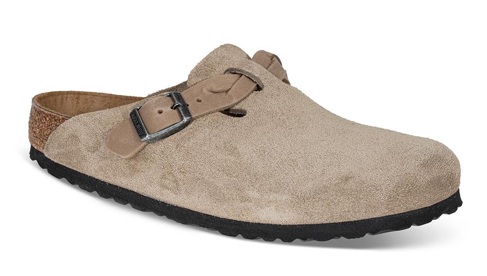 Birkenstock | Boston Braided taupe 1026694 - Størrelse 42 | Damesko i Semsket skinn | Beige