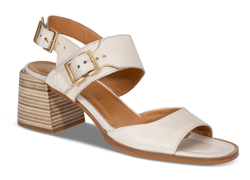 Sandaler Sandal L18001 offwhite - Størrelse 36 Lille Vinkel Sko | Damesko i Glatt skinn