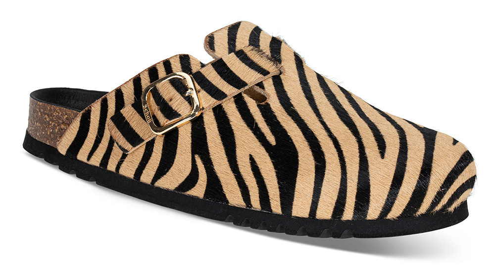 Sandal Fae F321802331 zebra - Størrelse 41 | Scholl | Sandaler | Damesko i Pels | Brun