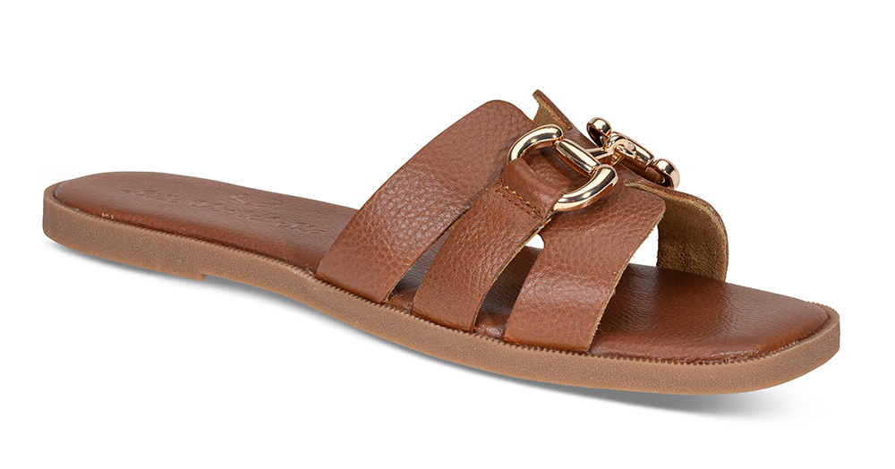 Sandaler Sandal BD9996 cognac - Størrelse 37 Lille Vinkel Sko | Damesko i Glatt skinn | Brun
