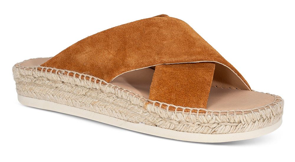 Sandaler Espadrillos LIL25YU787 brun - Størrelse 40 Lille Vinkel Sko | Damesko i Semsket skinn