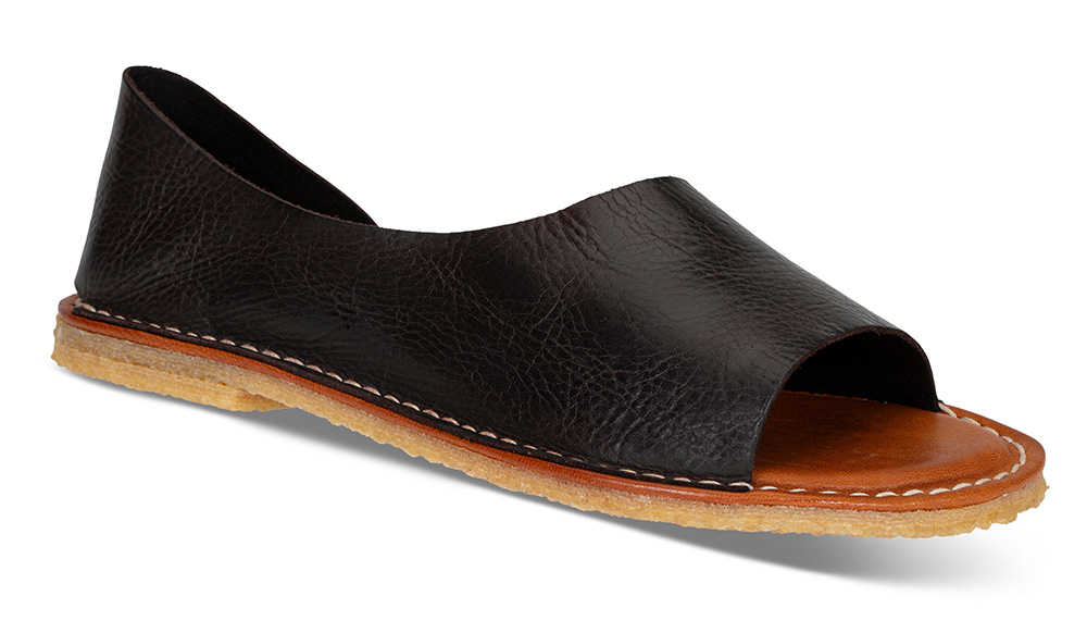 Sandaler Sandal 7155b mørkebrun - Størrelse 40 Lille Vinkel Sko | Damesko i Glatt skinn