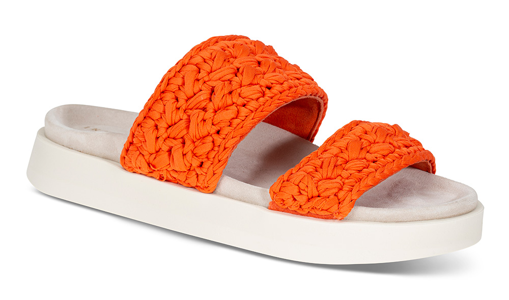 Inuikii Knitted Double red - Størrelse 40 | Inuikii | Sandaler | Damesko i Tekstil/semsket | Ergonomisk formet såle | Rød