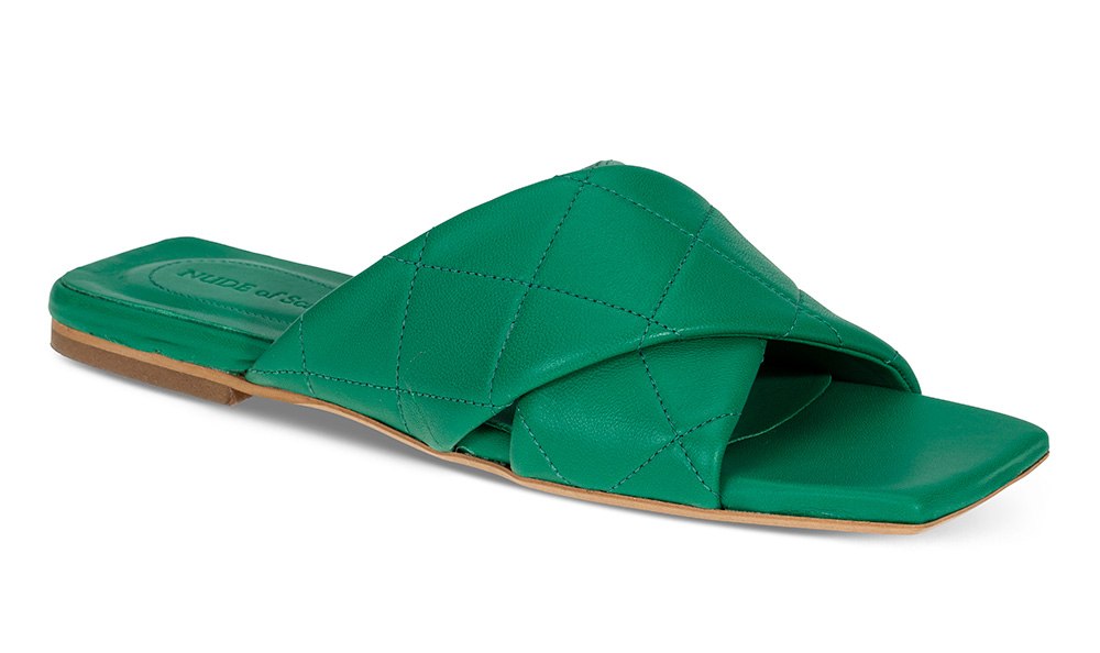 Sandal Anna 02 grønn - Størrelse 36 | Nude of Scandinavia | Sandaler | Damesko i Glatt skinn