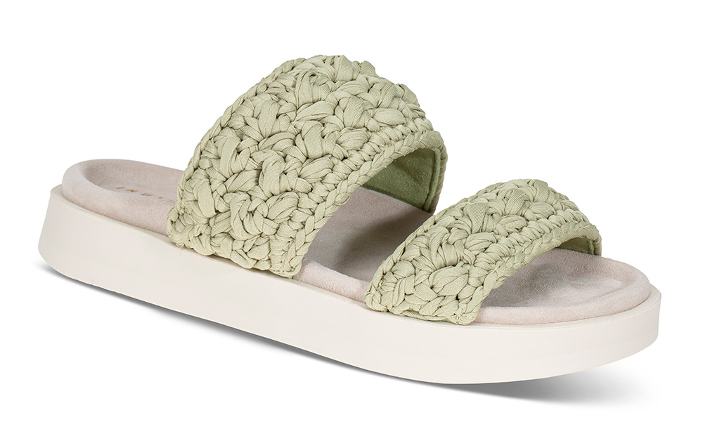 Inuikii Knitted Double green - Størrelse 36 | Inuikii | Sandaler | Damesko i Tekstil/semsket | Ergonomisk formet såle | Grønn