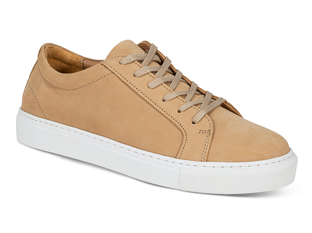 Skinnsko Sneakers Lofila beige - Størrelse 38 Lille Vinkel Sko | Damesko i Nubuck