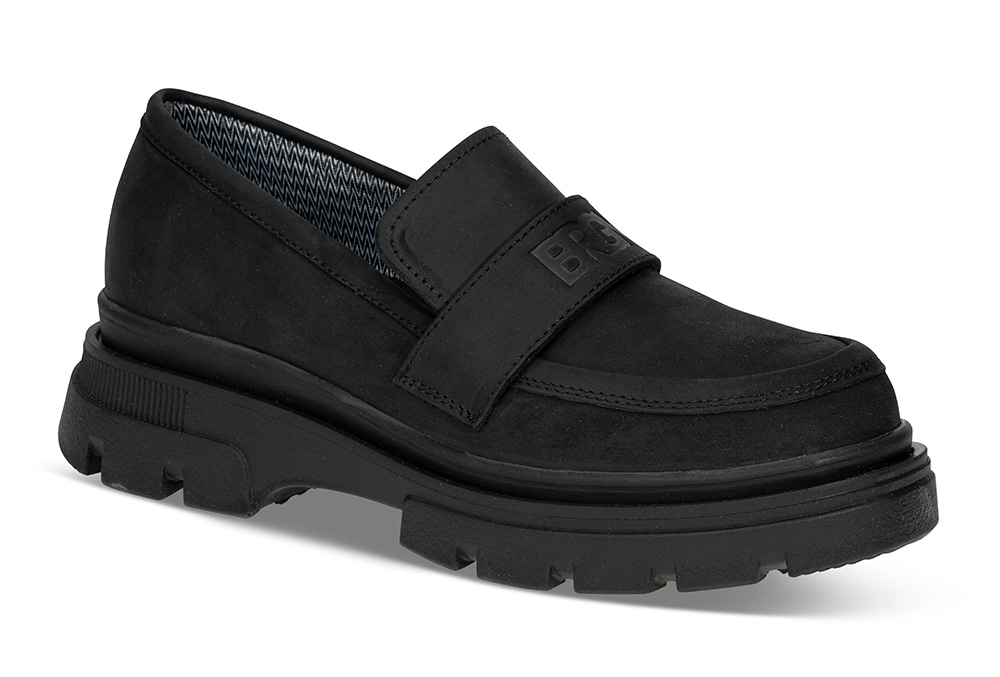 Loafers Størrelse 38011 sort - Størrelse 38 | BRGN | Loafers | Damesko i Glatt skinn | Vannavvisende