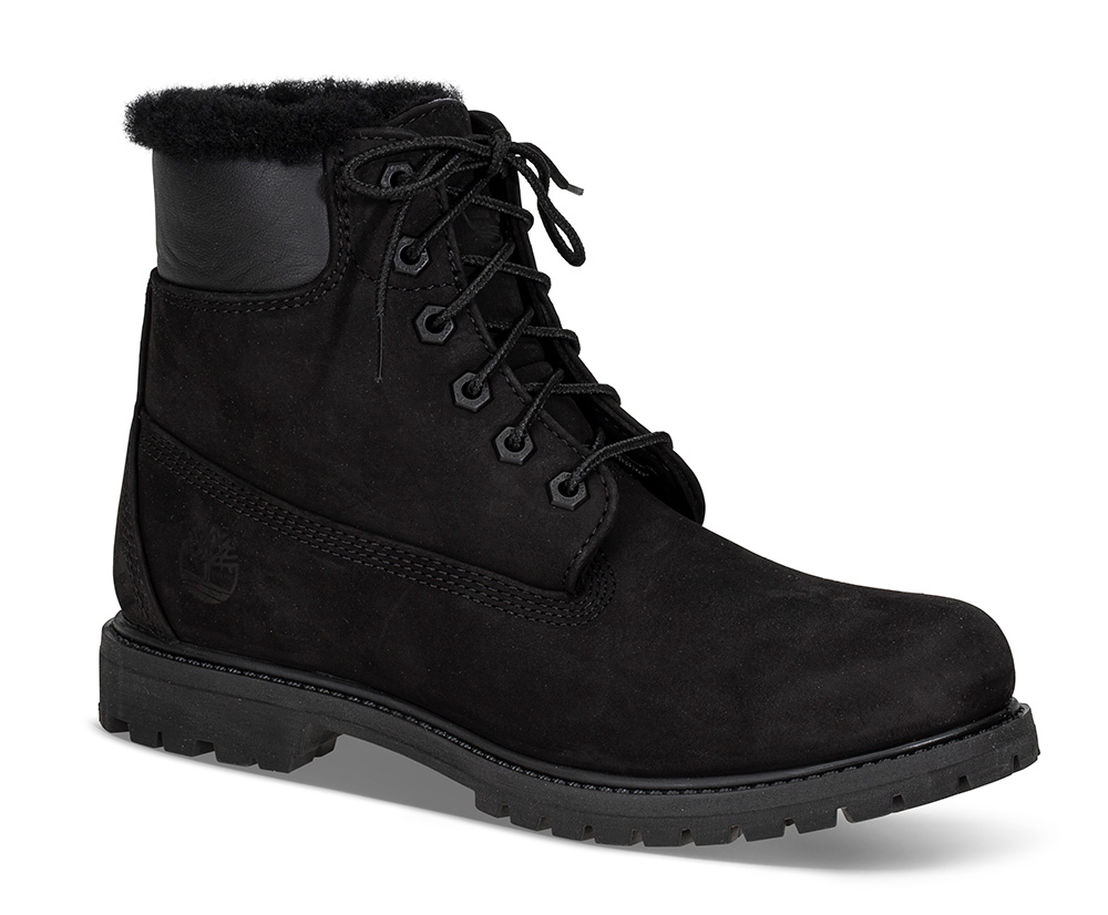 Skolett TB0A1U7 fôr - Størrelse 40 | Timberland | | Damesko i Nubuck | Ekte saueskinn | Sort