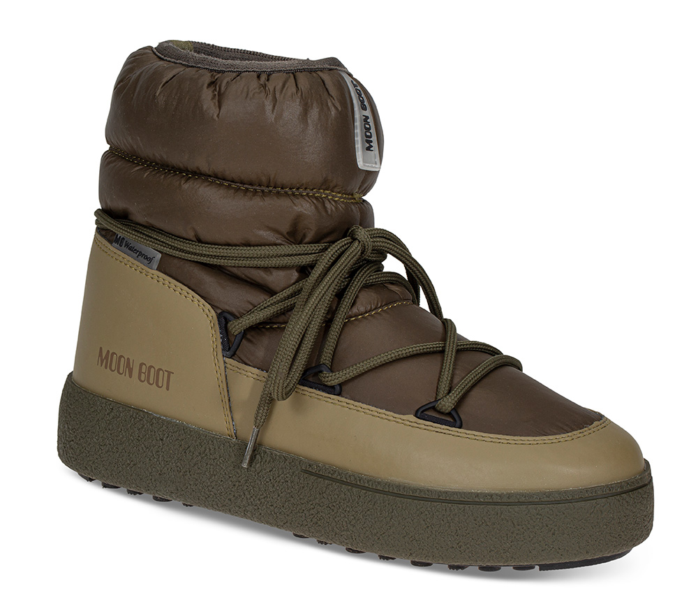 Moon Boot MB Ltrack Low grønn - Størrelse 36 Vintersko | Damesko i Tekstil | Vannavvisende