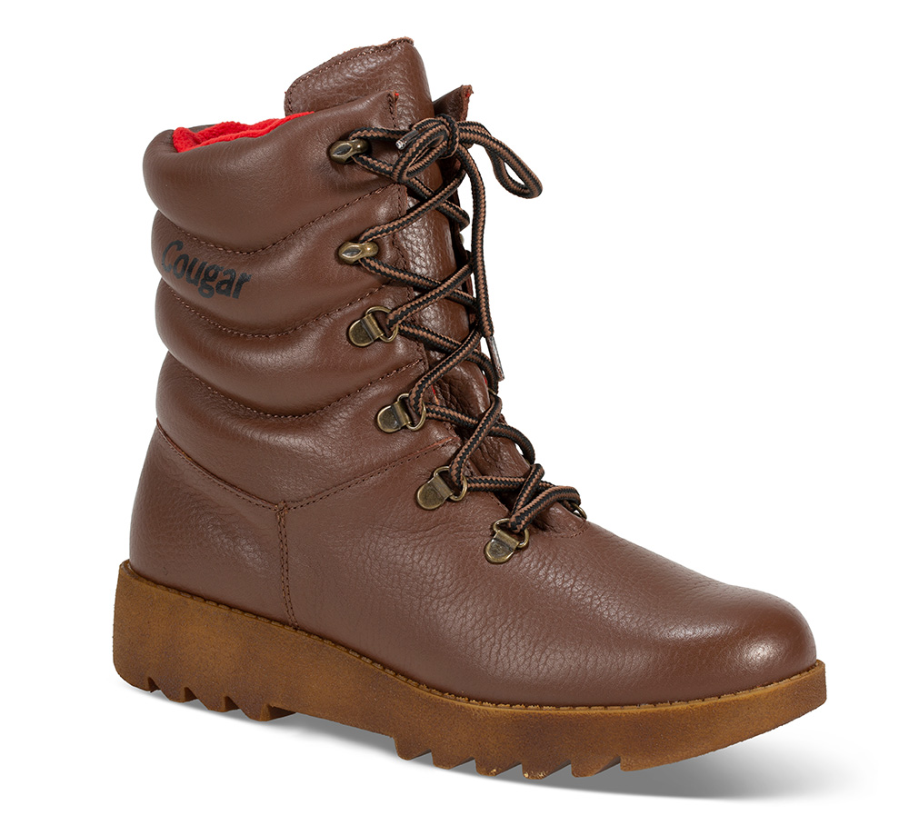 Pillowboot vintersko - Størrelse 40 | Cougar | | Damesko i Glatt skinn | Vannavvisende | Brun