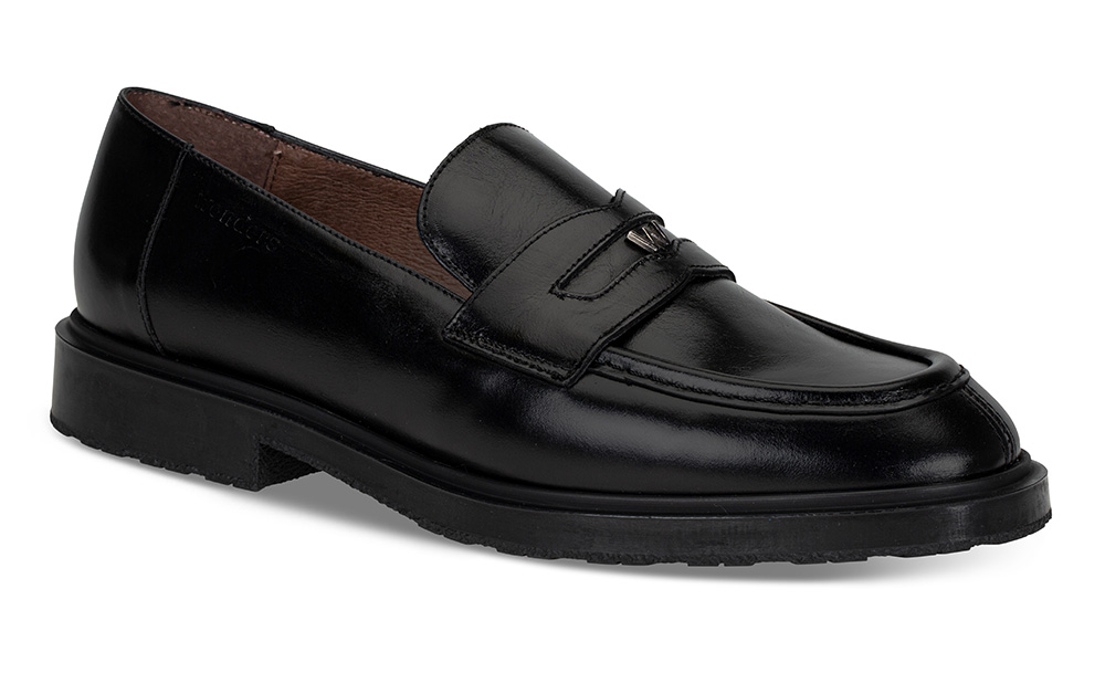 Loafers BStørrelse 43 - Størrelse 38 | Wonders | Loafers | Damesko i Glatt skinn | Sort
