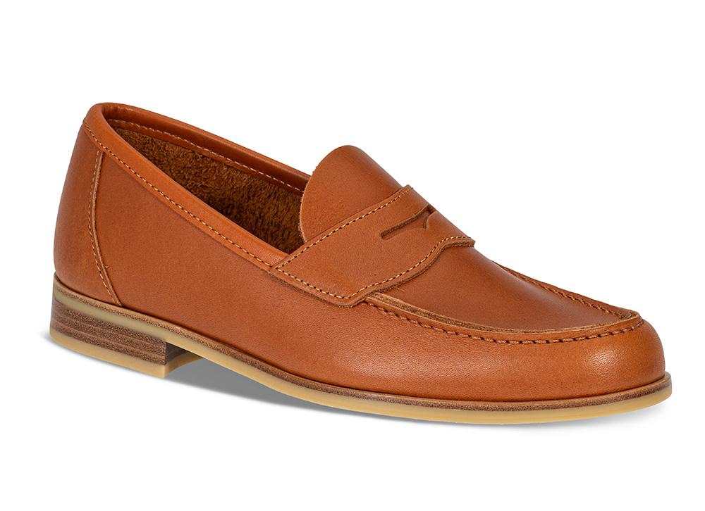 Aurlands | Penny Loafer | Buxton Gum H - Størrelse 41 | Herresko i Glatt skinn | Brun