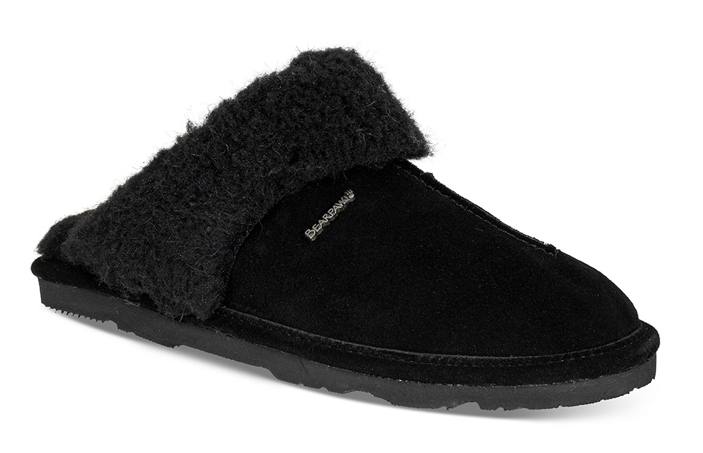 Tøffel Loketta - Størrelse 41 | Bearpaw | Tøffel | Damesko i Semsket skinn | Sort