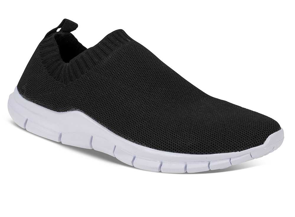 Elastikksneakers Lille Vinkel Sko | Damesko i Kunstmateriale | Sort