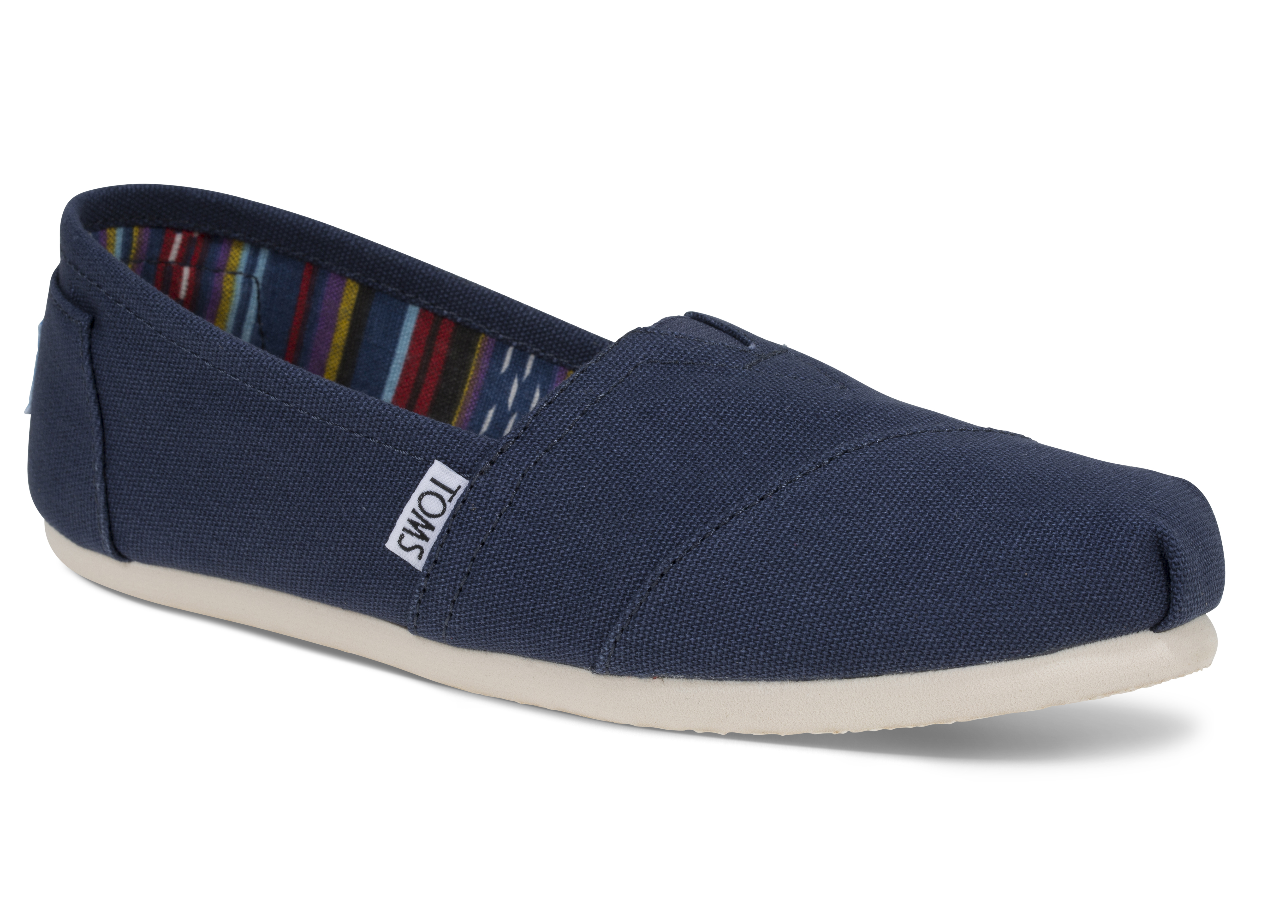 TOMS Classics navy dame - Størrelse Størrelse 37,5 Tøysko | Damesko i Tekstil | Blå