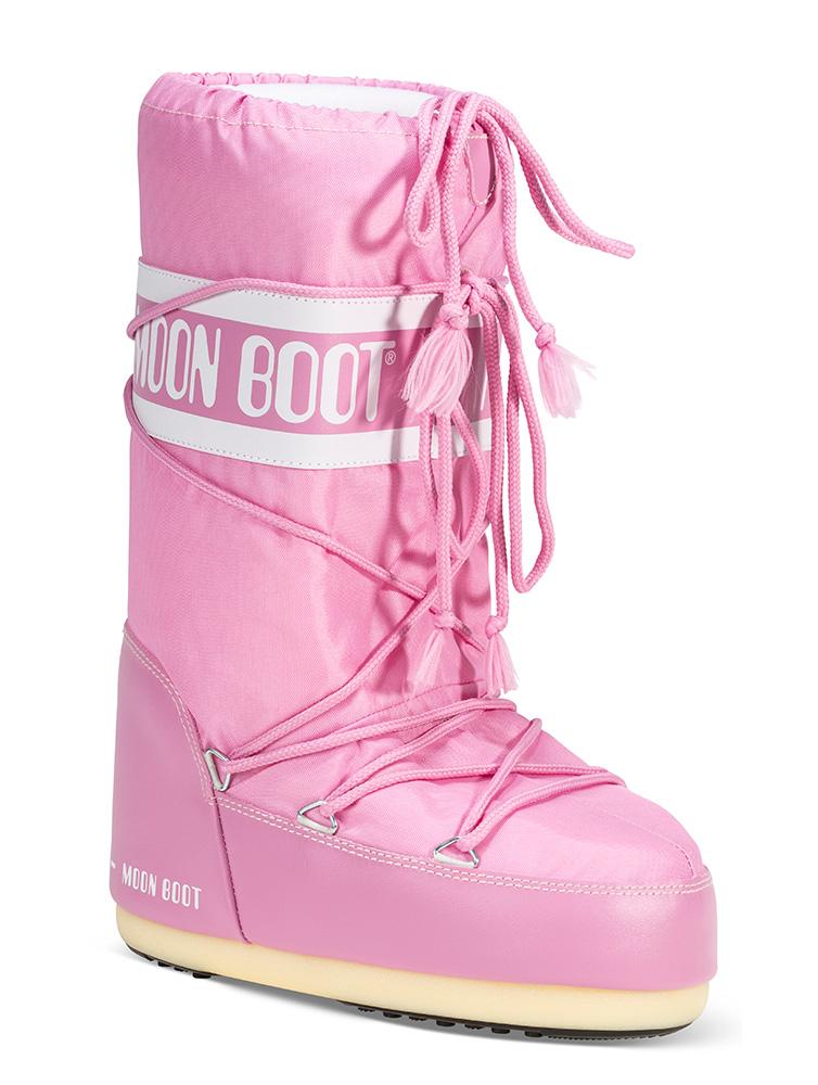MOON BOOT ピンク スノーブーツ Classic Nylon Pink | Lille Vinkel Sko